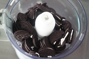 Oreo koekjes vermalen