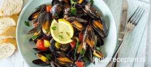 spaanse mosselen met chorizo