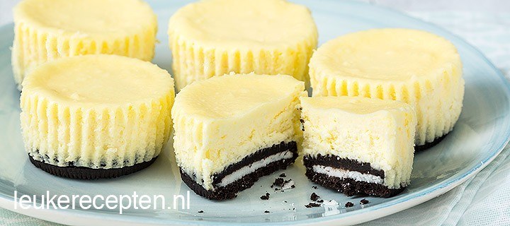Mini cheesecake met Oreo
