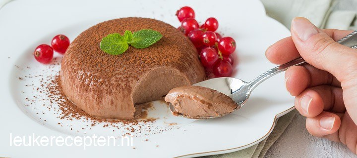 Chocolade panna cotta