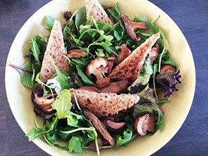 herfstsalade paddenstoelen stap 3