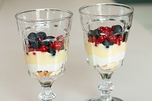 Vlaflip met fruit stap 3