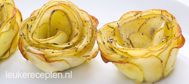 Aardappelroosjes met rozemarijn