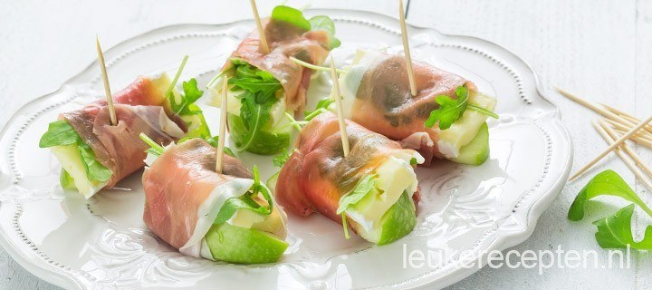 Appel brie spiesjes