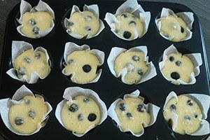 bessen muffins stap 3