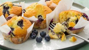 blauwe bessen muffins recept