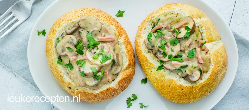 Broodje ragout met ham