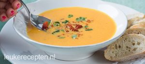 wortelsoep met chorizo