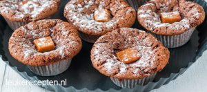 chocolade-amandel-cakes www.leukerecepten.nl