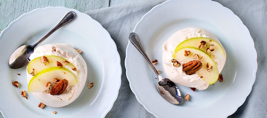 Mini pavlova met appel