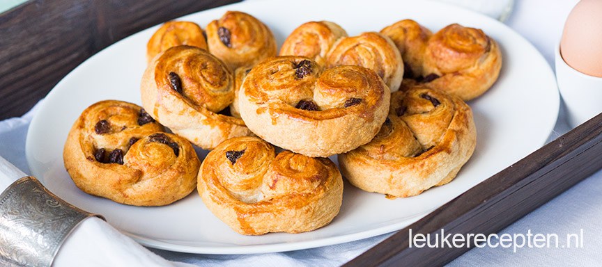 Snelle hartjes koffiebroodjes