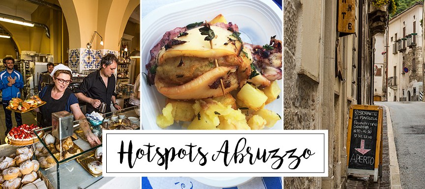 10 x hotspots in Abruzzo, Italië
