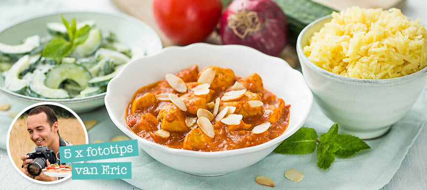 5 foodfotografie tips + tikka masala