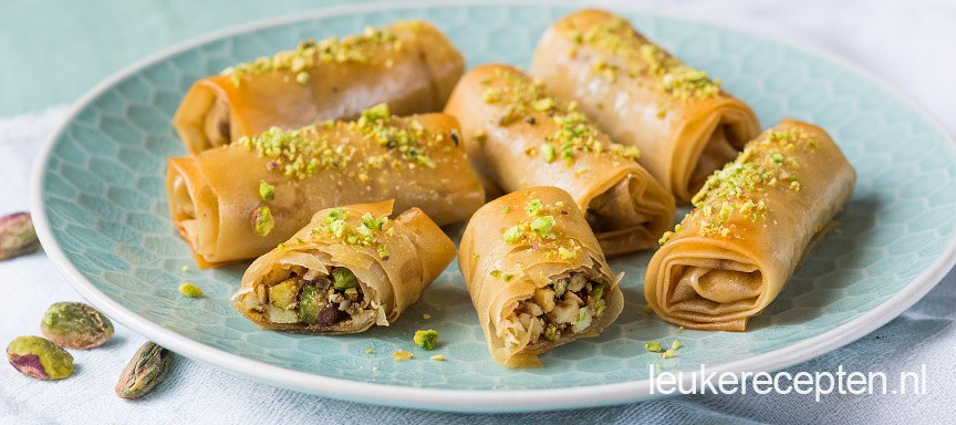 Baklava rolletjes