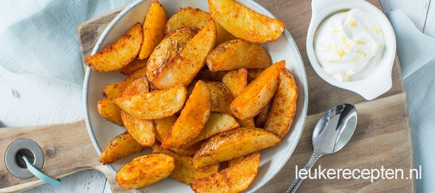 Pittige aardappeltjes uit de oven