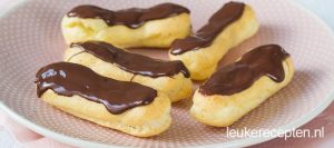 eclair-met-slagroom - www.leukerecepten.nl