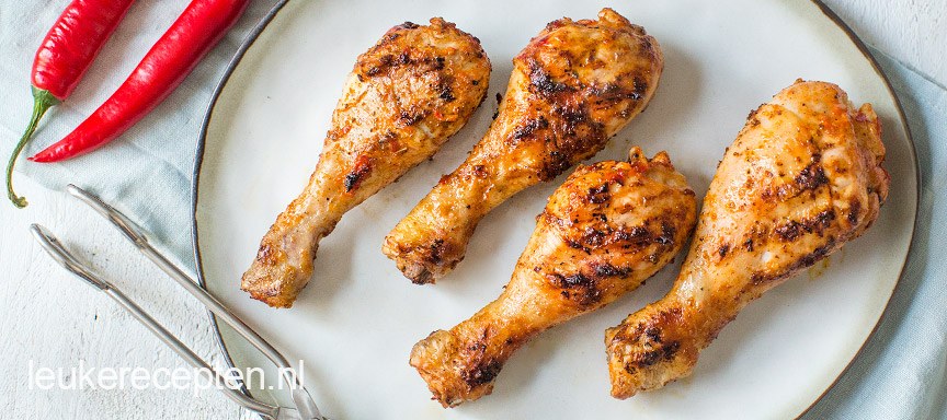 Kip piri piri van de BBQ