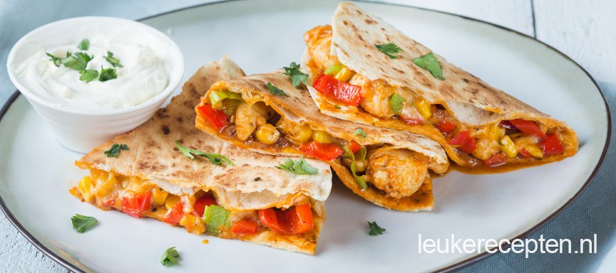 Quesadilla met kip