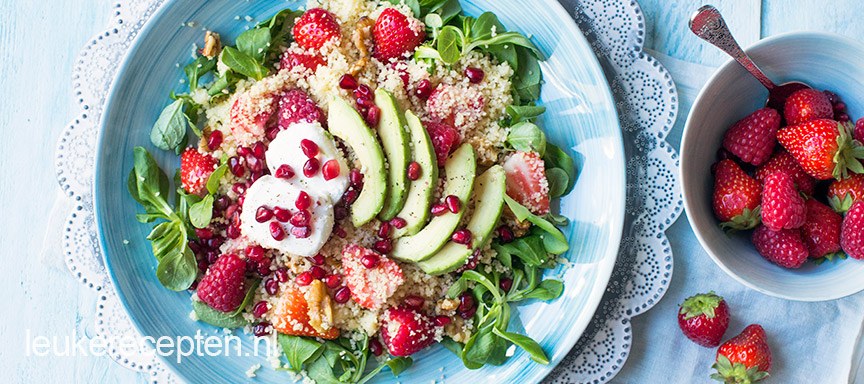 Couscous met rood fruit