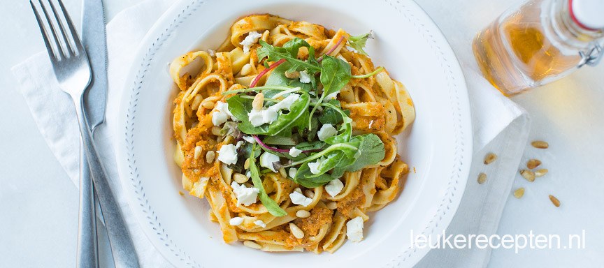 Tagliatelle met groentesaus