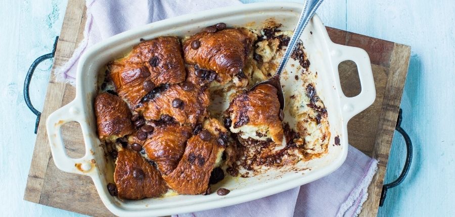 Croissant pudding