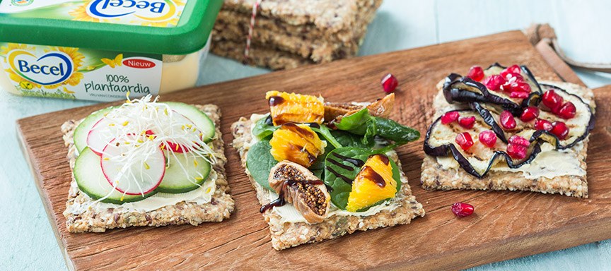 Zelfgemaakte crackers + 3 toppings