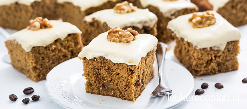 Koffiecake met walnoten