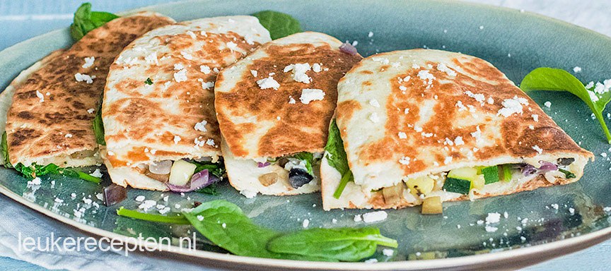Griekse quesadilla’s