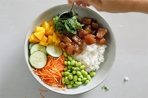 poke bowl stap voor stap