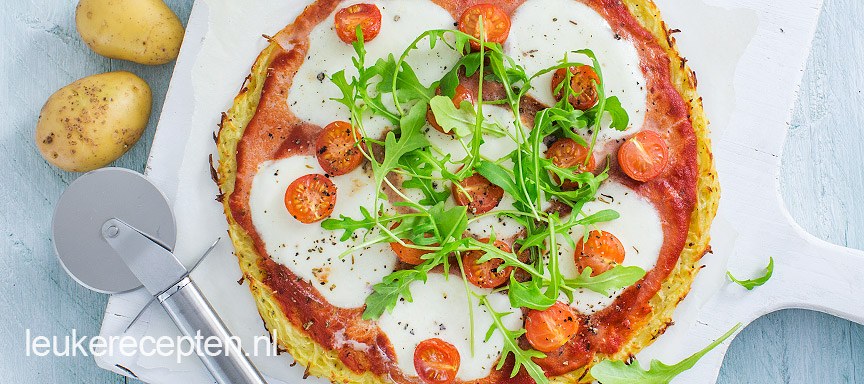 Aardappelrösti pizza