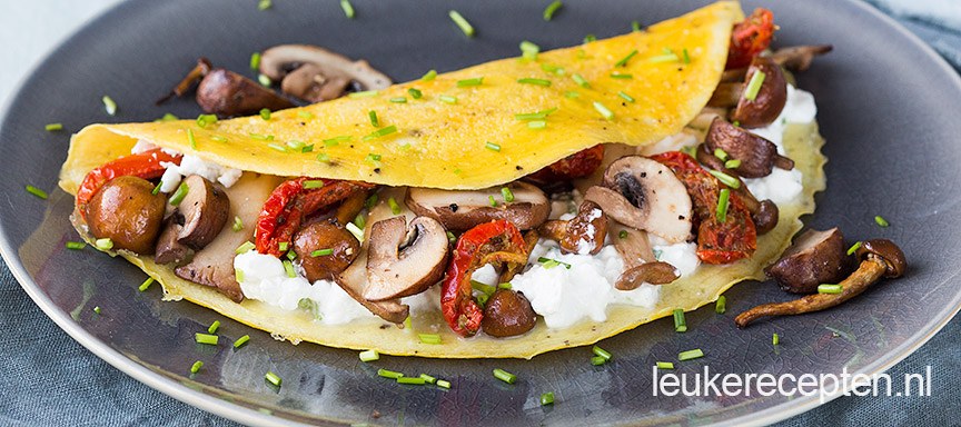 Ei Wrap met Hüttenkäse