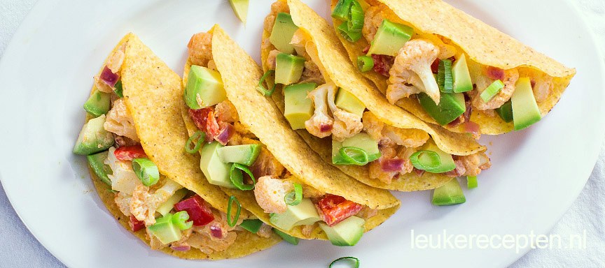 Vegetarische taco’s met groenten