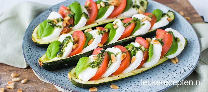Courgette caprese
