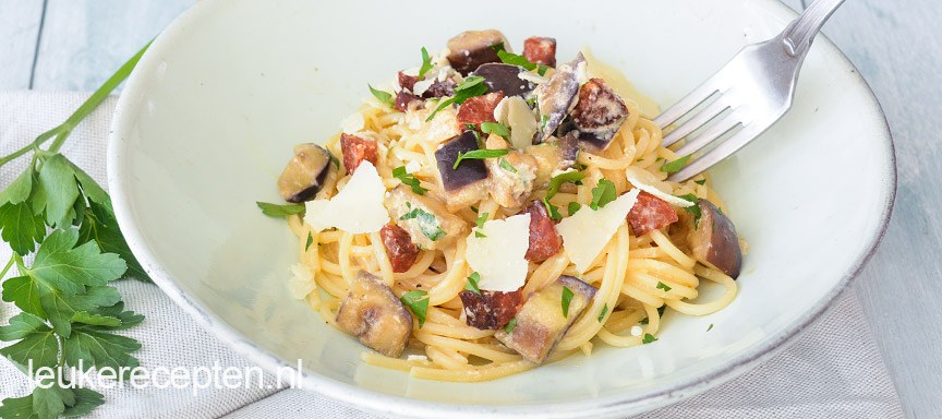 Pasta Carbonara met Chorizo