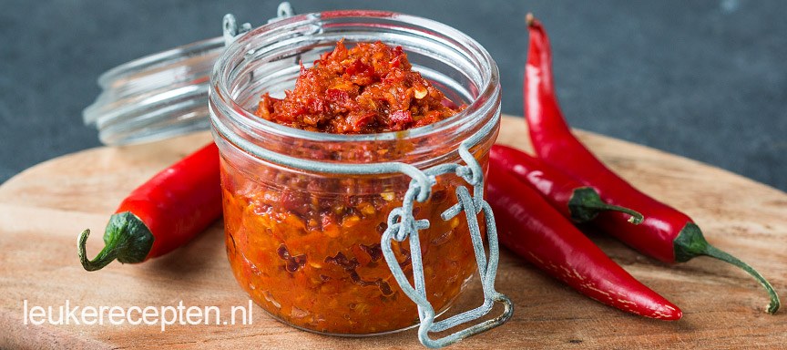 Zelfgemaakte sambal