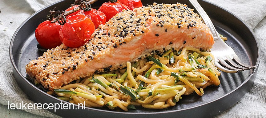 Zalm met sesamkorst