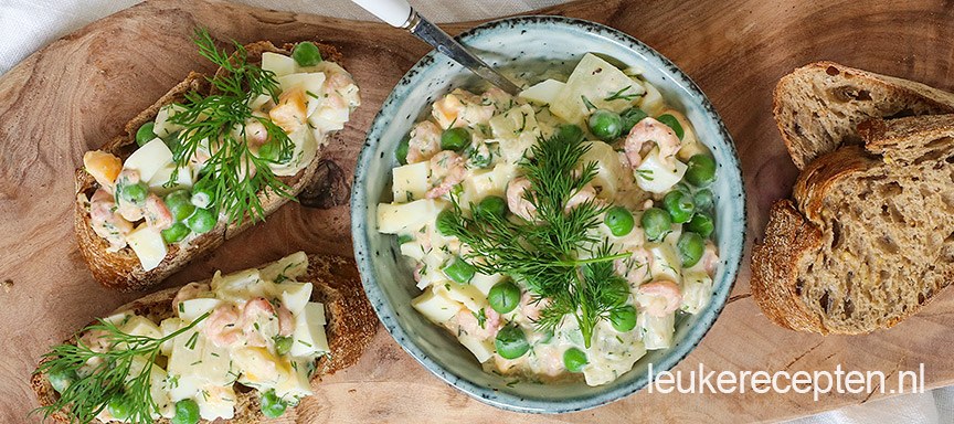 Asperge salade met Hollandse garnaal