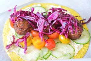 Falafel-Wraps www.leukerecepten.nl