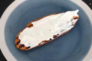 Zoete aardappel sandwich zalm www.leukerecepten.nl