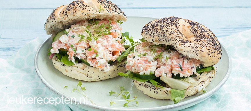 Broodje zalmsalade