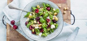 salade met kersen