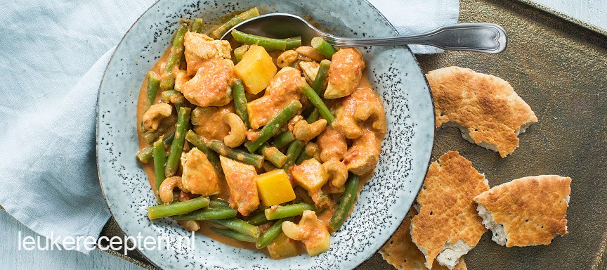 Kip curry met mango