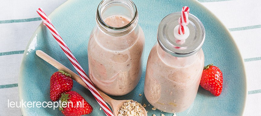 Ontbijt smoothie met havermout