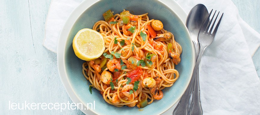 Paella spaghetti