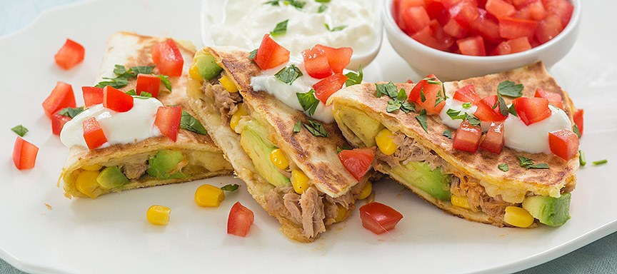 Quesadilla met tonijn