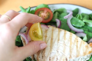 salade met gerilde tonijn www.leukerecepten.nl