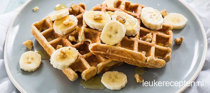 Bananenbrood wafels
