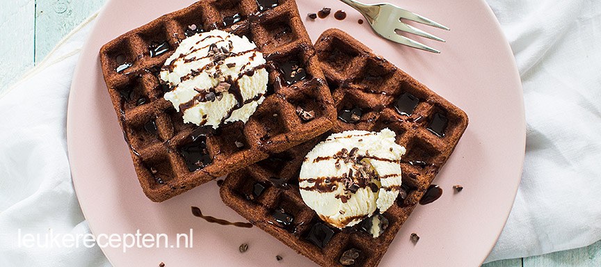 Chocolade brownie wafels