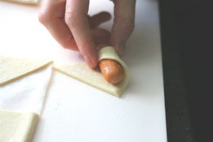 kerstkrans knakworstjes www.leukerecepten.nl