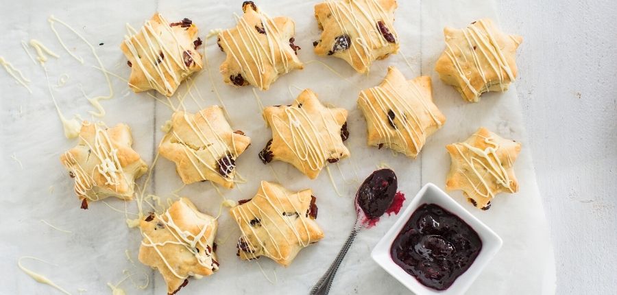Kerst scones met cranberry